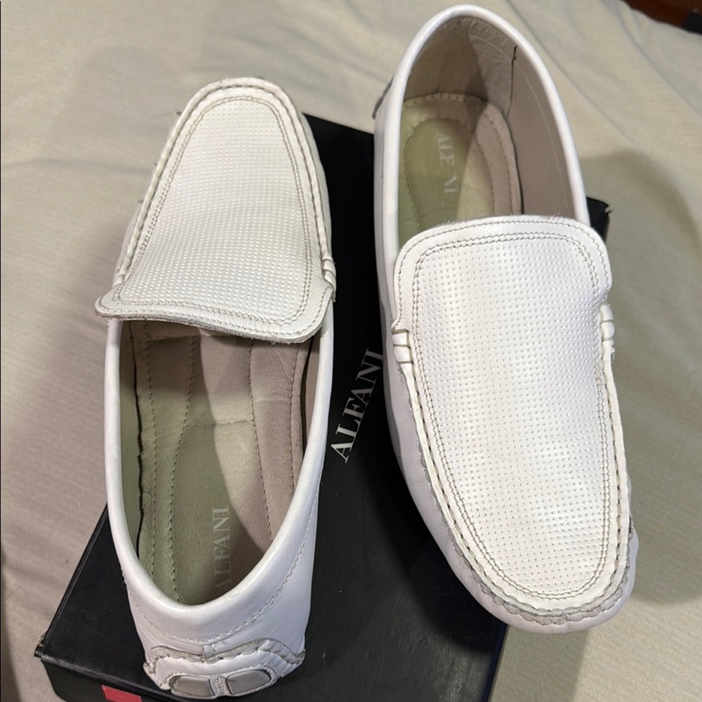 Alfani Men's White Loafers